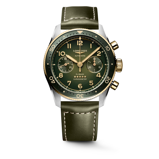 Longines Spirit Flyback Green Dial Men 42mm L38215532