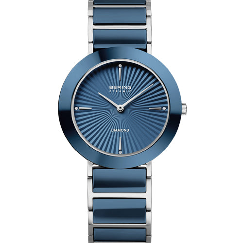 Bering Ceramic Blue Dial Women 35mm 11435-707