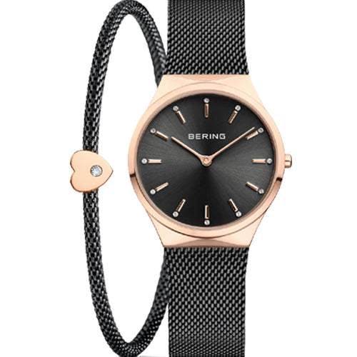 Bering Classic Black Dial Women 31mm 12131-169-GWP