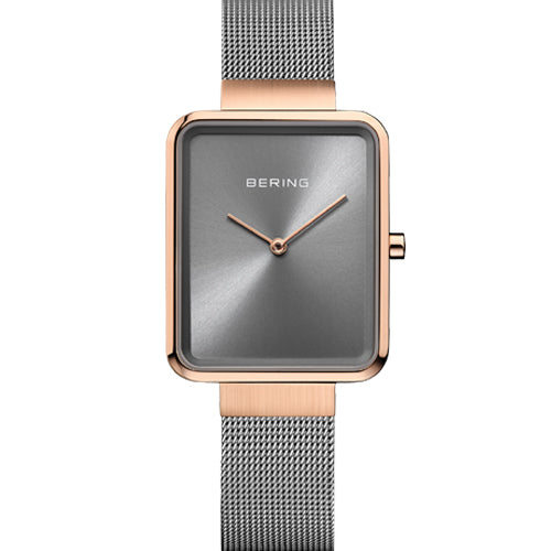 Bering Classic Grey Dial Women 28mm 14528-369