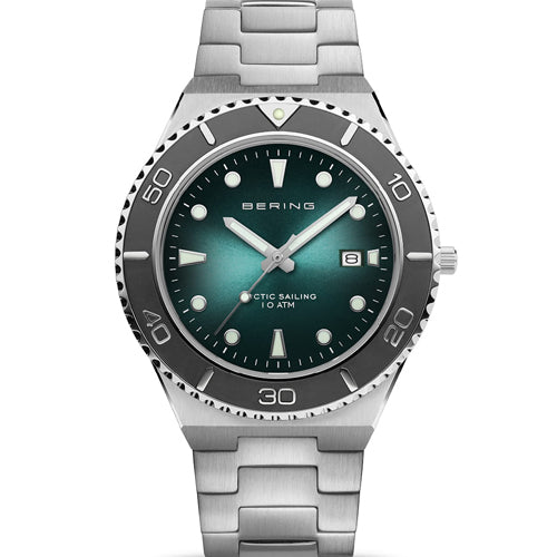 Bering Arctic Sailing Green Dial Men 40mm 18940-708