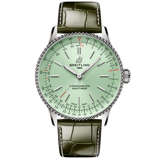 Breitling Navitimer Automatic Mint Green Dial Unisex 36 MM Watch