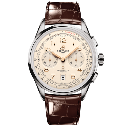 Breitling Premier B01 Chronograph Cream Dial Men 42mm
