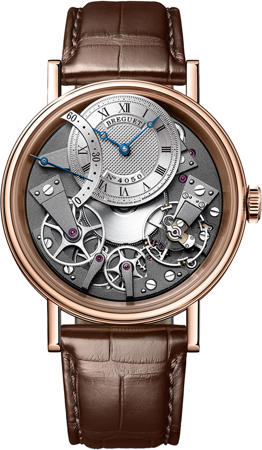 Breguet Tradition 7097 Skeleton Dial Brown 40 MM Watch for Men