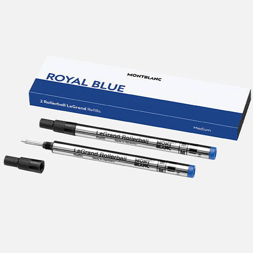 Montblanc 2 Medium Rollerball LeGrand Refills, Royal Blue