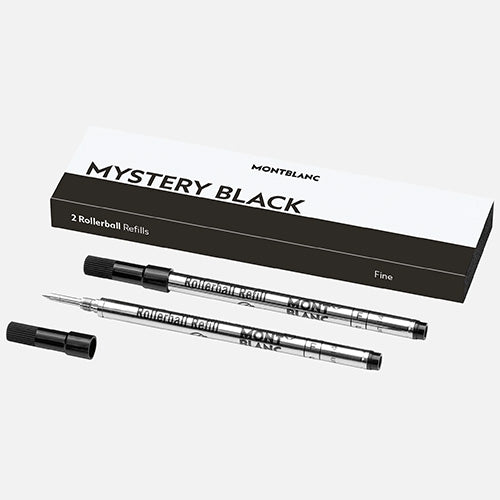 Montblanc 2 Rollerball Refills Fine, Mystery Black
