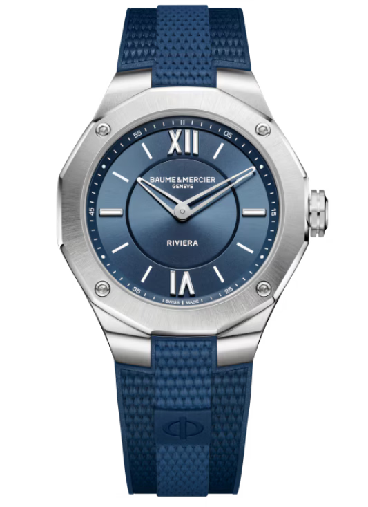 Baume & Mercier Riviera Blue, Satine, Sunray Dial 36mm Women M0A10689