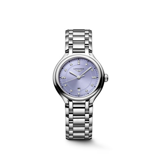 Longines PrimaLuna Lavender Mauve Sunray Dial Women 30mm L81424076