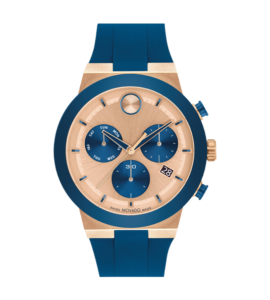 Movado Bold Fusion Rose Gold Dial Men 44.5MM