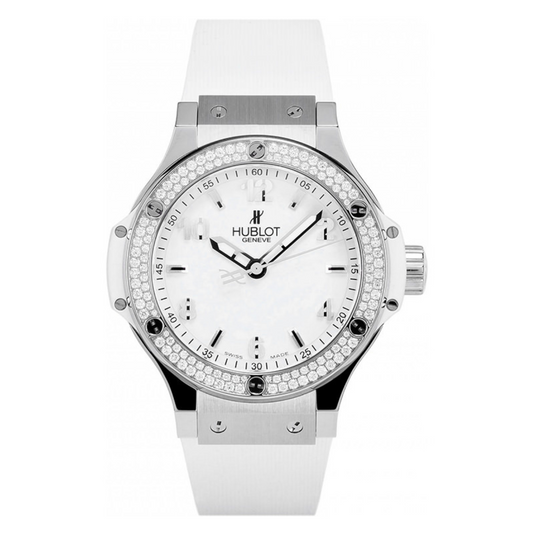 Hublot Big Bang Steel White Diamonds White Dial 38 mm