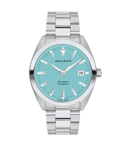 Movado Heritage Series Blue Super-Luminnova Dial Men 40MM