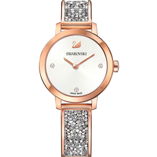 Swarovski Cosmic Rock White Dial with Rose Gold Watch for Women