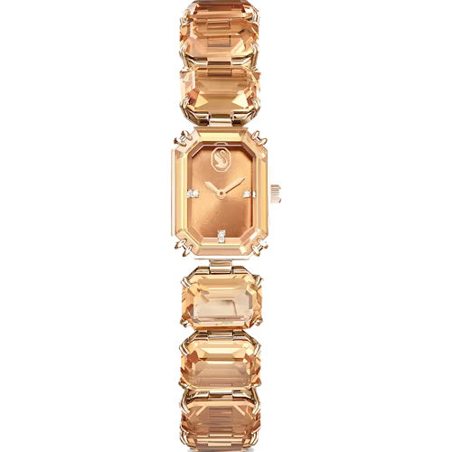 Swarovski Millenia Brown Dial 23 MM with Brown Crystal Strap Watch for Women