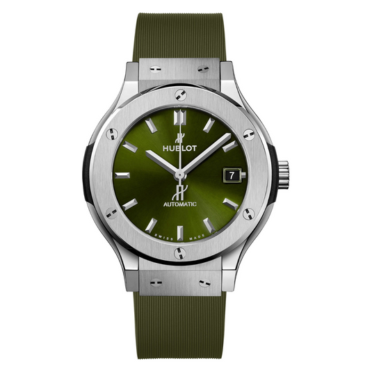 Hublot Classic Fusion Titanium Green Green Sunray Dial 38 mm