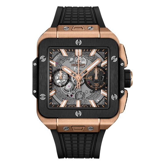 Hublot Square Bang Unico King Gold Ceramic Sapphire Crystal Dial 42 mm