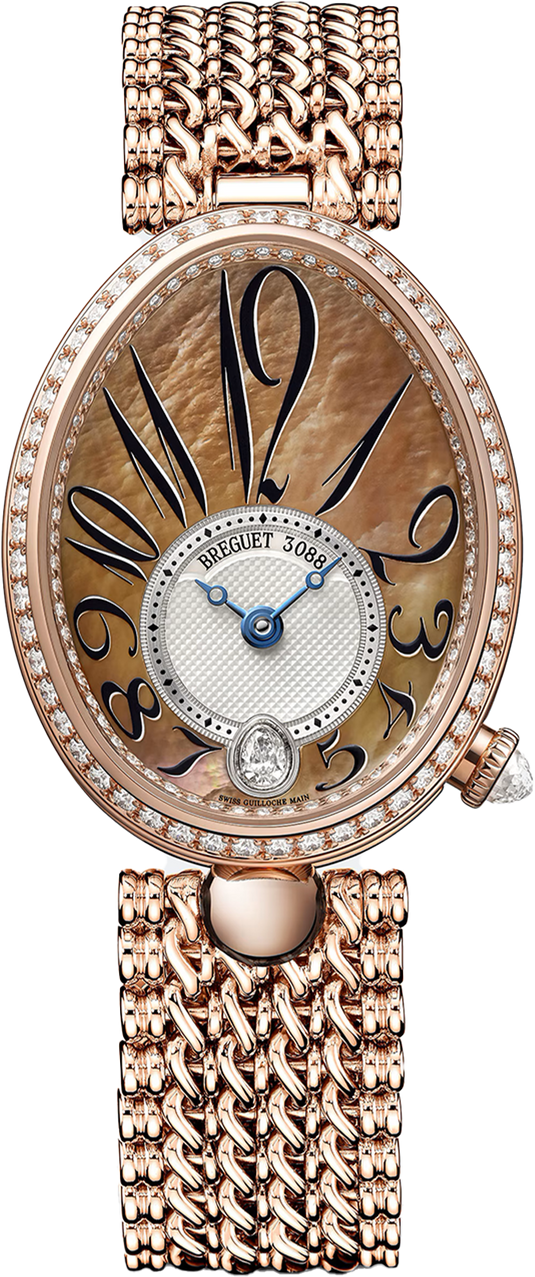 Breguet Reine De Naples gold dial & chain 36.50 mm for Women