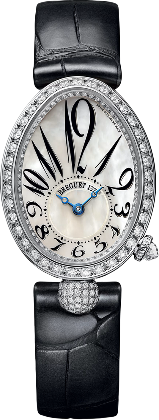 Breguet Reine De Naples Black Strap 33 mm for Women
