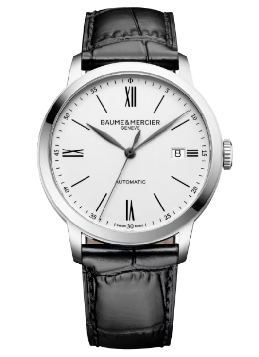 Baume & Mercier Classima Silvery white, Opaline Dial 40mm Men M0A10874