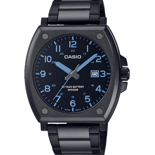 Casio Enticer Standard Black Dial Men 43.4mm A2118 MTP-E715D-1AV