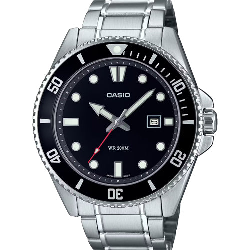 Casio Enticer Standard Black Dial Men 46.3mm A2189 MDV-107D-1A1V