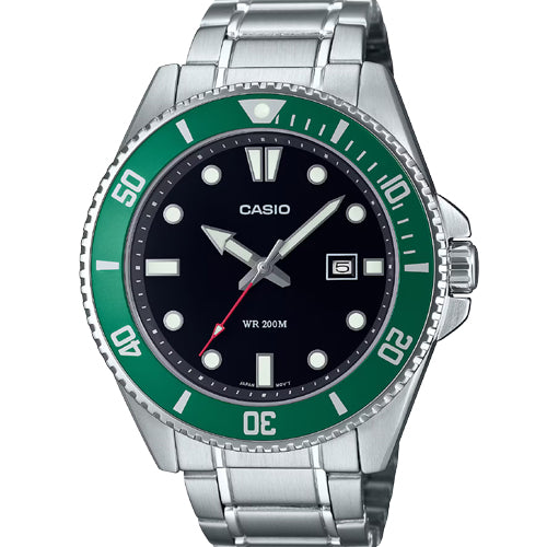 Casio Enticer Standard Black Dial Men 46.3mm A2192 MDV-107D-3AV