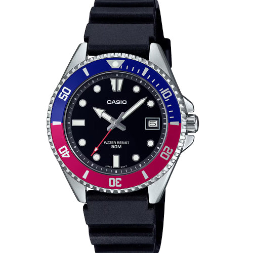 Casio Enticer Standard Black Dial Men 38.5mm A2194 MDV-10-1A2V