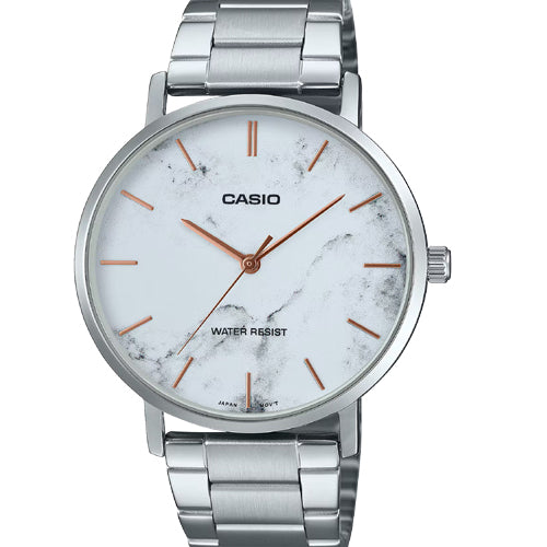 Casio Enticer Standard White Dial Men 40mm A2350 MTP-VT01DM-7A