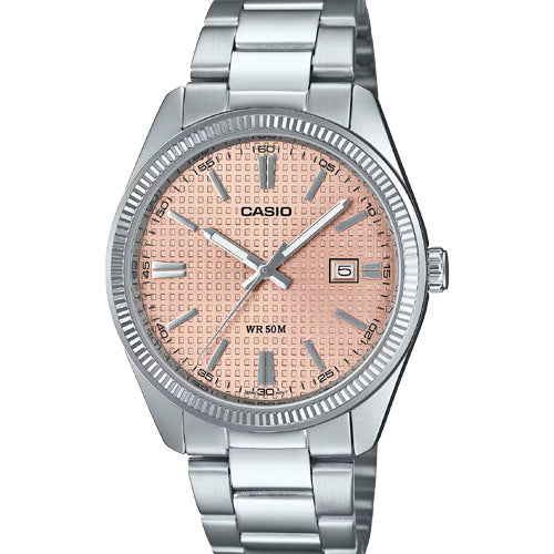 Casio Enticer Pink Dial Men 38.5mm A2395 MTP-1302PE-4AV