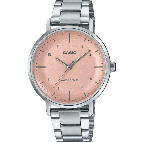 Casio Enticer Standard Pink Dial Women 34mm A2423 LTP-VT03D-4B