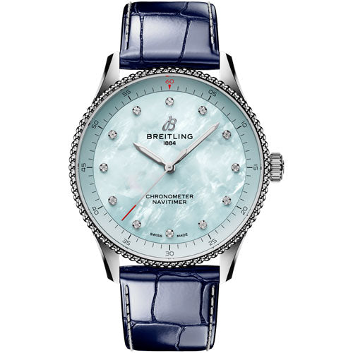 Breitling Navitimer Blue Dial Women 32mm