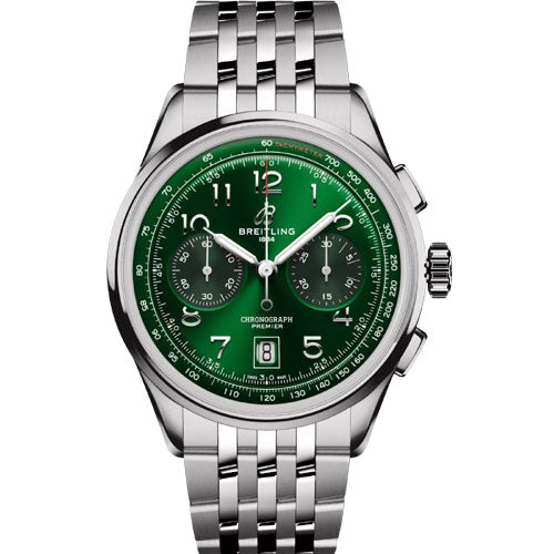 Breitling Premier B01 Chronograph Green Dial Men 42mm