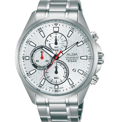 Alba Active Silver Dial Men 43mm AM3877X1