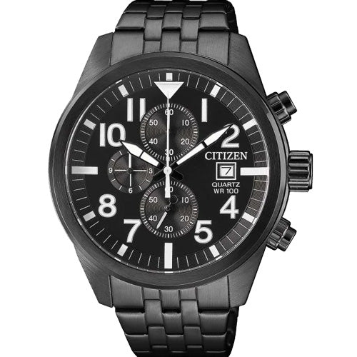Citizen Sport Black Dial Men 43mm AN3625-58E
