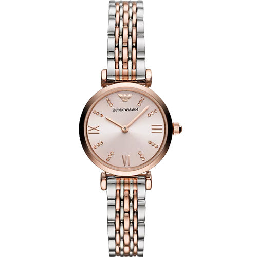 Emporio Armani Gianni T-Bar Pink Dial Women 28mm