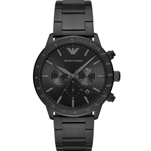 Emporio Armani Mario Black Dial Men 43mm