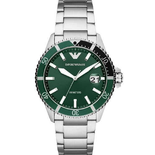 Emporio Armani Diver Green Dial Men 42mm