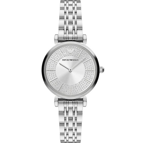 Emporio Armani Gianni T-Bar Silver Dial Women 32mm
