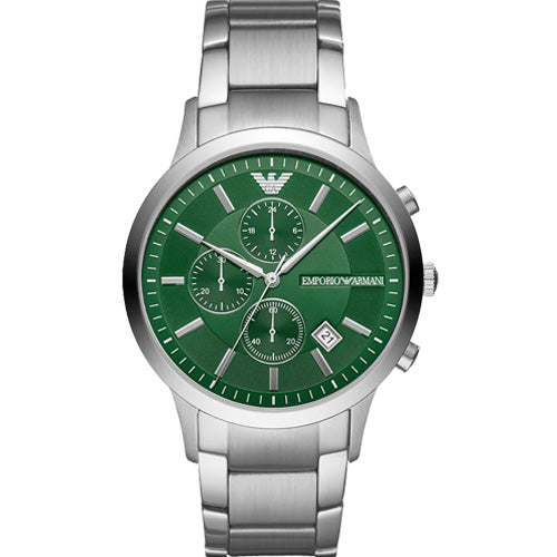 Emporio Armani Renato Green Dial Men 43mm