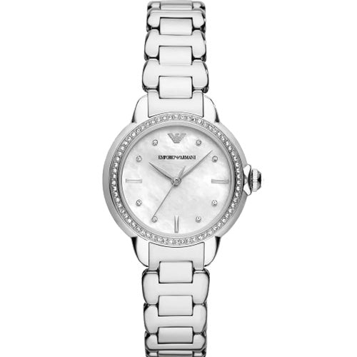 Emporio Armani Mia White Mother-Of-Pearl Dial Women 32mm