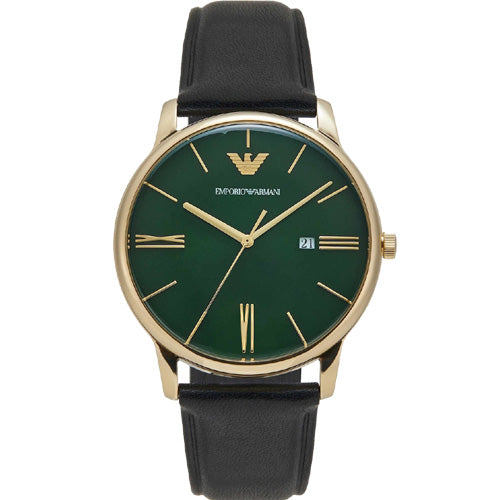 Emporio Armani Minimalist Green Dial Men 42mm