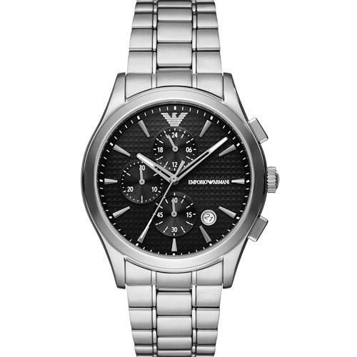 Emporio Armani Paolo Black Dial Men 42mm