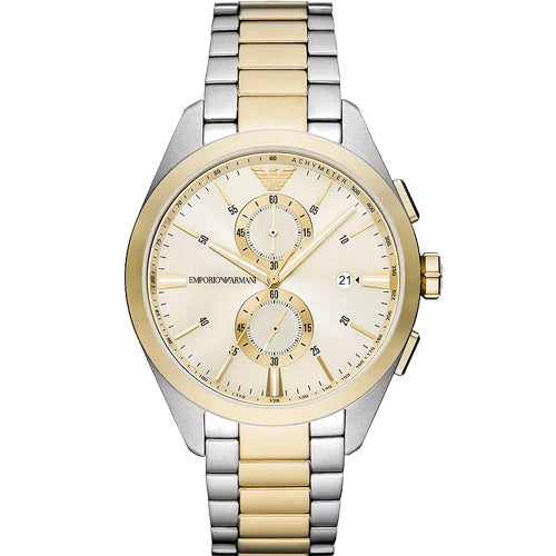 Emporio Armani Claudio Beige Dial Men 43mm