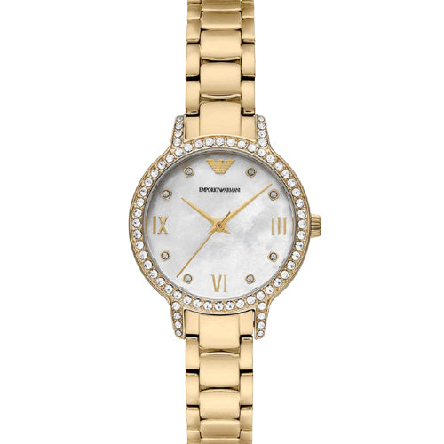 Emporio Armani Cleo White Mother-Of-Pearl Dial Women 32mm AR11652
