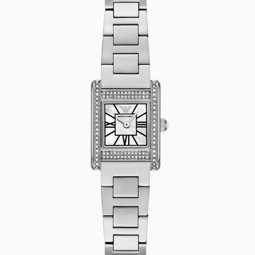 Emporio Armani Genni White Mother-Of-Pearl Dial Women 20mm AR11662