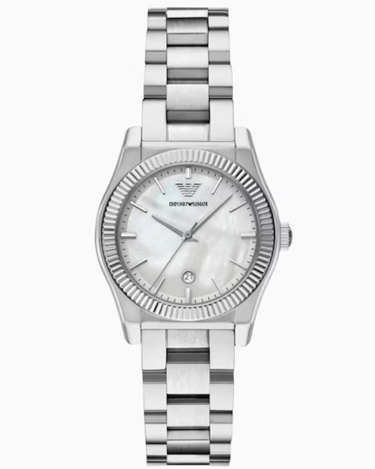Emporio Armani Federica White Mother-Of-Pearl Dial Women 32mm AR11723