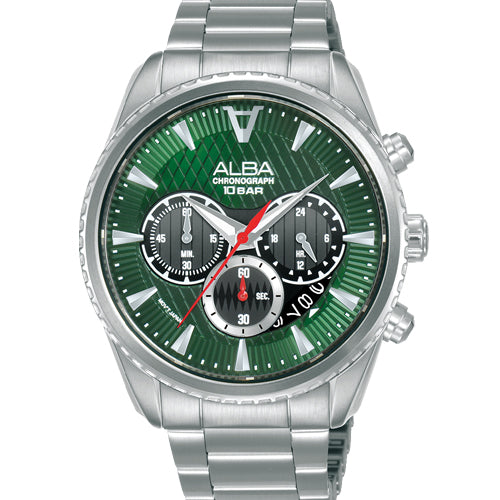 Alba Signa Green Dial Men 43mm AT3J13X1