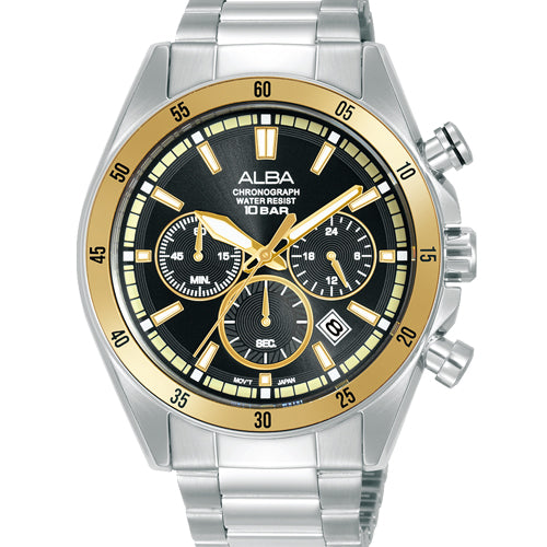Alba Active Black Dial Men 43.5mm AT3J19X1