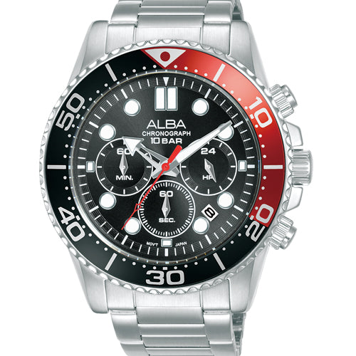 Alba Active Black Dial Men 45mm AT3J37X1