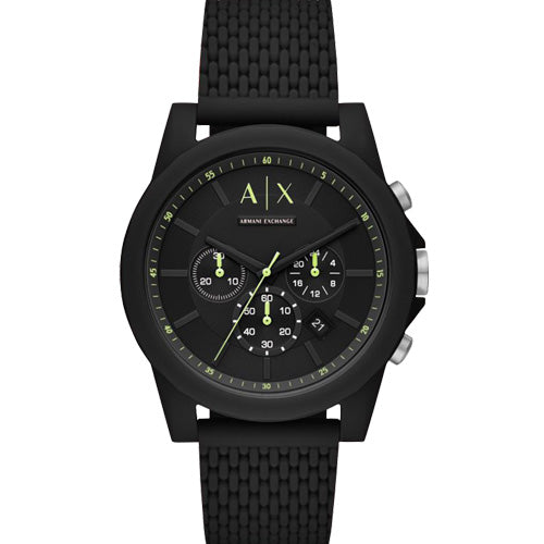 Armani Exchange Outerbanks Black Dial Men 44mm