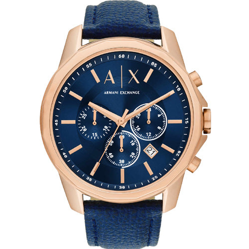 Armani Exchange Chronograph Blue Dial Men 44mm
